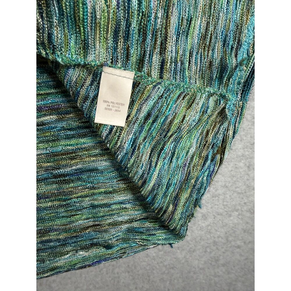 CJ Banks Women's 2X Plus Size Multicolor Space Dye Sleeveless Knit Top 3903 - Picture 3 of 6